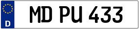 Trailer License Plate